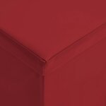Banc banquette de rangement pliable 110 x 38 x 38 cm PVC rouge bordeaux 02_0010992
