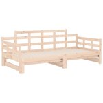vidaXL Lit coulissant sans matelas bois de pin solide
