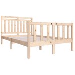 vidaXL Cadre de lit sans matelas bois massif