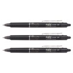 Stylo roller rétractable Frixion Ball Clicker 0 7 Noir x 3 PILOT