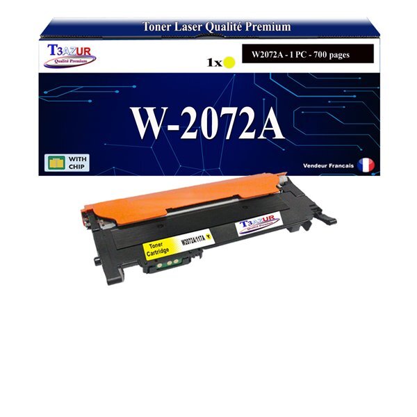 Toner Laser compatible avec HP Color Laser 150a  150nw  178nw  178nwg  179fnw  179fwg remplace HP 117A - Jaune