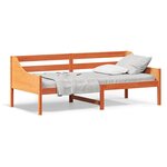 vidaXL Lit de jour sans matelas cire marron 100x200 cm pin massif