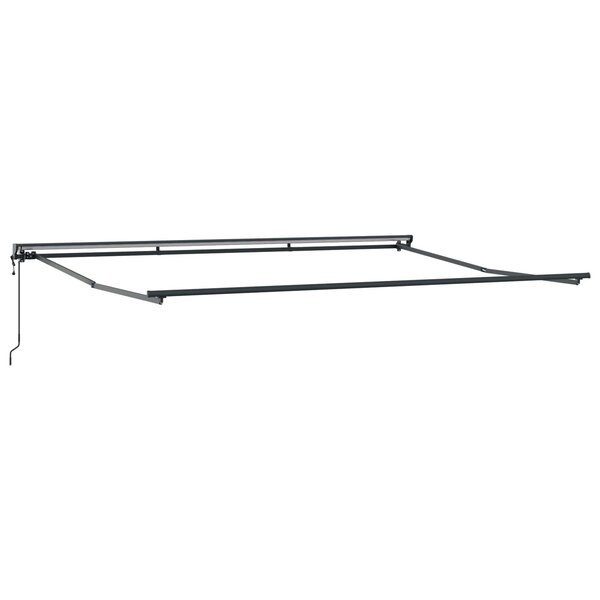 vidaXL Cadre de store rétractable électrique Anthracite 4 x 2 m Acier