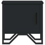 vidaXL Table de chevet Noir 40 x 30 x 40 cm Aggloméré