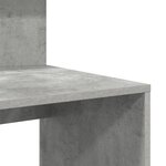 vidaXL Bureau avec rangement Gris béton 90x48x101.5 cm Bois d'ingénierie