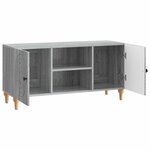 vidaXL Meuble TV Sonoma gris 102 x 34 5 x 50 cm Bois d'ingénierie