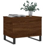vidaXL Table basse Chêne marron 60x44 5x45 cm Bois d'ingénierie