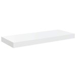 vidaXL Étagère murale flottante 2 Pièces Blanc brillant 60x23 5x3 8cm MDF