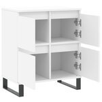 vidaXL Buffet Blanc 60x35x70 cm Bois d'ingénierie