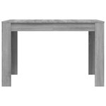 vidaXL Table à dîner sonoma gris 120x60x76 cm bois d'ingénierie