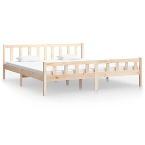 vidaXL Cadre de lit sans matelas bois massif 160x200 cm
