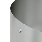 vidaXL Grands Pots en Métal Galvanisé Métal Grand Décoratifs Ronds