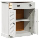 vidaXL Cabinet de salle de bain avec stockage Blanc 68 x 34 x 80 cm