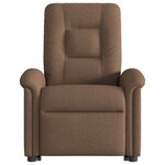 vidaXL Fauteuil inclinable Marron Tissu