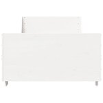 vidaXL Cadre de lit sans matelas blanc 100x200 cm bois de pin massif