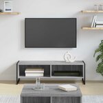 vidaXL Meuble TV Gris Sonoma 100 x 36 5 x 30 5 cm Bois d'ingénierie