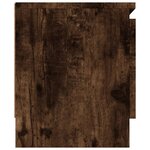 vidaXL Meuble TV avec porte Chêne fumé 102x30x36 cm