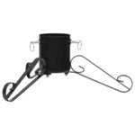 vidaXL Support de sapin de Noël Noir 58x58x21 cm