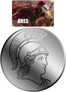 Pièce de monnaie en Palladium 12 Dollars g 0.031 (1/1000 oz) Millésime 2026 ARES 1/1000 (PRÉCOMMANDE)