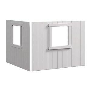 Flexa NOR & WHITE Facades de lit cabane Cadre blanc