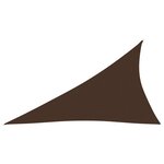 vidaXL Voile de parasol Tissu Oxford triangulaire 3x4x5 m Marron