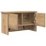 vidaXL Porte-manteau mural chêne artisanal 50 x 20 x 30 cm