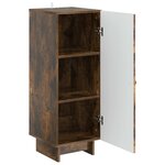 vidaXL Buffet Chêne fumé 33 x 34 5 x 90 cm Bois d'ingénierie