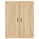 vidaXL Buffet haut Chêne sonoma 69 5x34x180 cm Bois d'ingénierie