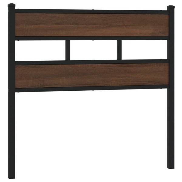 vidaXL Tête de lit de remplacement chêne marron 100 cm acier et bois d'ingénierie