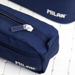 Trousse rectangulaire 2 fermetures éclair série 1918 Bleu marine