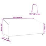 vidaXL Housse de meubles d'extérieur 220 x 100 x 89 cm