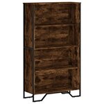 vidaXL Bibliothèque chêne fumé 80x31x137 5 cm bois d'ingénierie