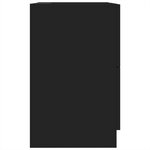 vidaXL Armoire d'évier noir 40x37x59 cm bois d'ingénierie