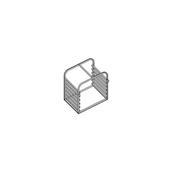 Structure porte-grilles pour four gn 2/1 - 6 niveaux - moduline -  -
