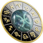 Pièce de monnaie en Argent 500 Francs g 17.50 Millésime 2023 Zodiac Signs PISCES
