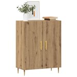 vidaXL Buffet chêne artisanal 69 5x34x90 cm bois d'ingénierie