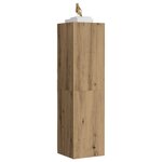 vidaXL Meuble TV chêne artisanal 30 5x30x110 cm bois d'ingénierie