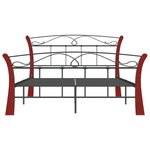 vidaXL Cadre de lit sans matelas noir métal 120x200 cm