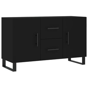 vidaXL Buffet noir 100x36x60 cm bois d'ingénierie