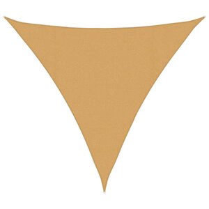 vidaXL Voile d'ombrage 160 g/m² triangulaire sable 4 5x4 5x4 5 m PEHD