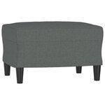 vidaXL Ensemble de canapés 4 Pièces coussins gris foncé tissu