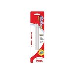 Lot de 2 gommes de rechange pour crayon effaceur ze11t et ze22 x 12 pentel