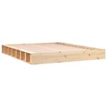 vidaXL Cadre de lit sans matelas 160x200 cm bois massif