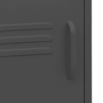 vidaXL Table de chevet Anthracite 35x35x51 cm Acier