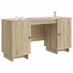 vidaXL Bureau Chêne Sonoma Bois d'ingénierie 142 5 x 50 x 75 cm