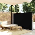vidaXL Auvent latéral rétractable 140 x 300 cm Noir