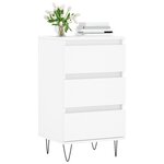 vidaXL Buffet blanc 40x35x70 cm bois d’ingénierie