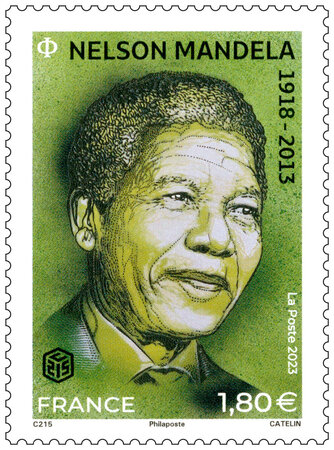Timbre - Nelson Mandela (1918-2013) - Lettre internationale - La Poste