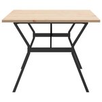 vidaXL Table à manger cadre en Y 200x100x75 5 cm bois pin massif fonte
