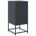 vidaXL Table de chevet anthracite 36x39x78 cm acier